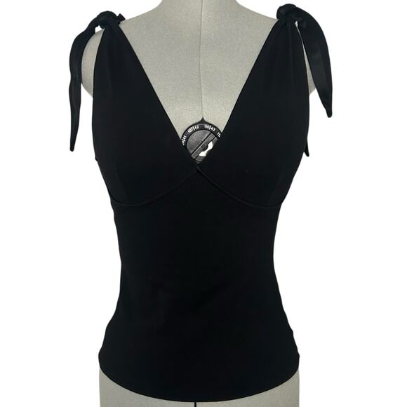 & Other Stories Black Sleeveless Tie Top Size 2 - Picture 1 of 6